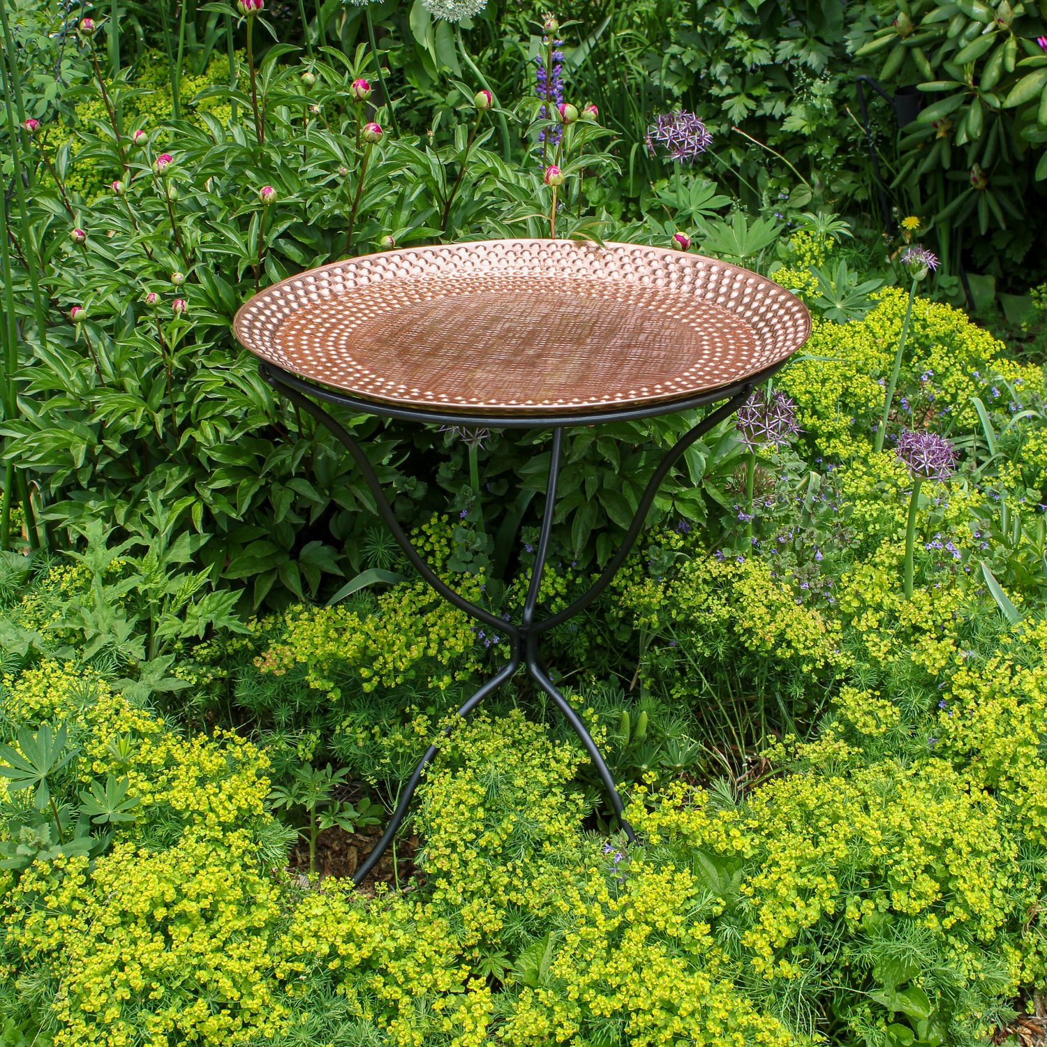 Achla Classic II Hammered Birdbath 24